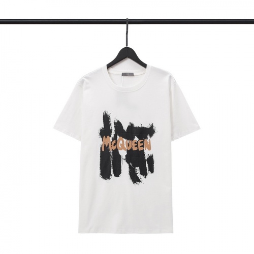 Replica Alexander McQueen T-shirts Short Sleeved For Unisex #1004498, $25.00 USD, [ITEM#1004498], Replica Alexander McQueen T-shirts outlet from China