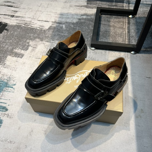 Replica Christian Louboutin Leather Shoes For Men #996728 $115.00 USD for Wholesale