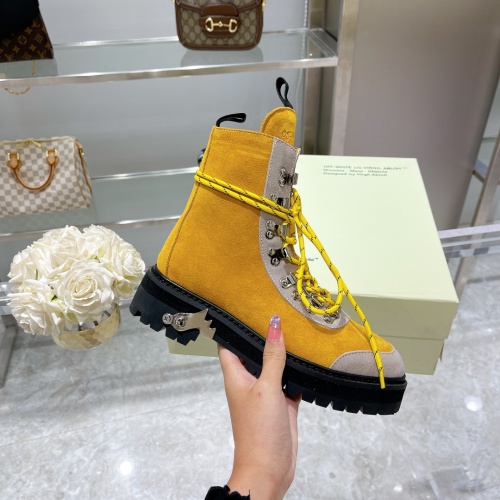 Replica Off-White Boots For Women #998030 $132.00 USD for Wholesale