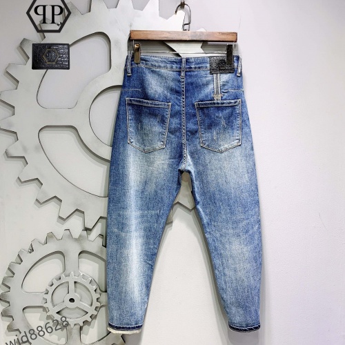 Replica Philipp Plein PP Jeans For Men #999879 $48.00 USD for Wholesale