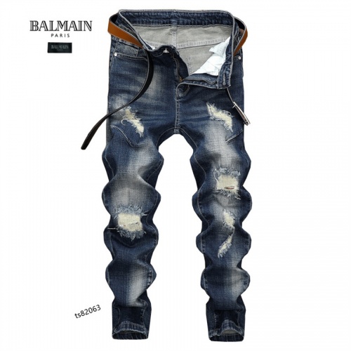 Replica Balmain Jeans For Men #1006976, $48.00 USD, [ITEM#1006976], Replica Balmain Jeans outlet from China