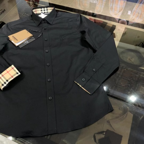 Replica Burberry Shirts Long Sleeved For Men #1008986 $64.00 USD for Wholesale