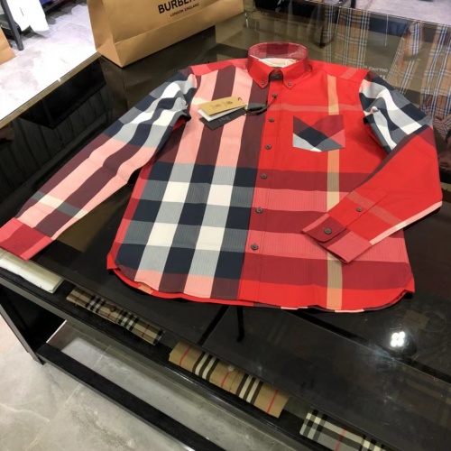 Replica Burberry Shirts Long Sleeved For Men #1009117, $64.00 USD, [ITEM#1009117], Replica Burberry Shirts outlet from China