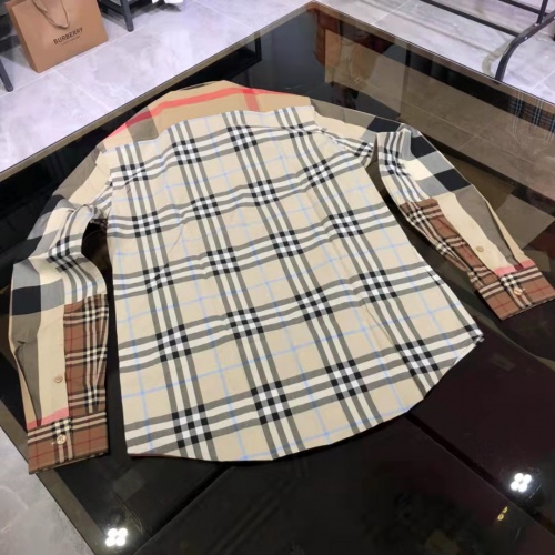 Replica Burberry Shirts Long Sleeved For Men #1009131 $72.00 USD for Wholesale