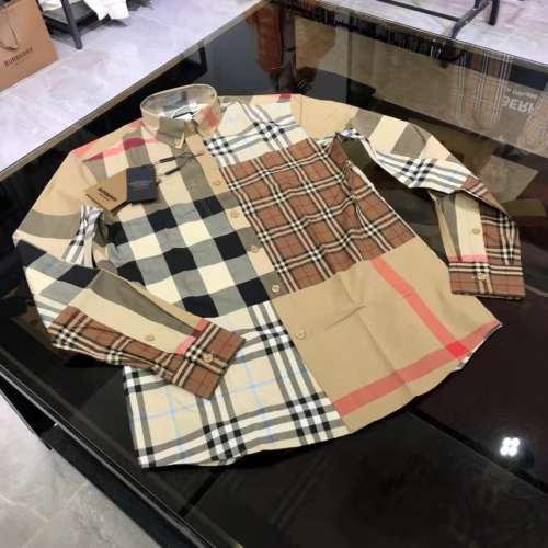 Replica Burberry Shirts Long Sleeved For Men #1009131 $72.00 USD for Wholesale