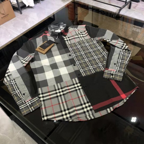 Replica Burberry Shirts Long Sleeved For Men #1009132 $72.00 USD for Wholesale