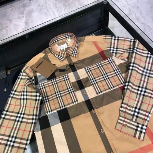 Replica Burberry Shirts Long Sleeved For Men #1009134 $72.00 USD for Wholesale