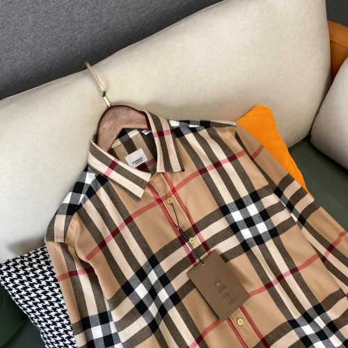 Replica Burberry Shirts Long Sleeved For Men #1009142 $64.00 USD for Wholesale