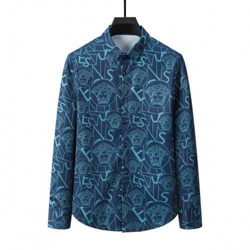 Versace Shirts Long Sleeved For Men #1009896
