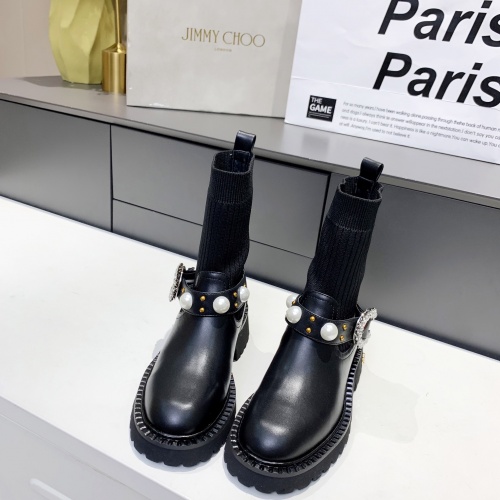 Replica Jimmy Choo Boots For Women #1011439 $100.00 USD for Wholesale