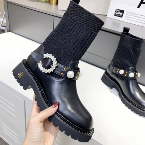 Replica Jimmy Choo Boots For Women #1011439 $100.00 USD for Wholesale