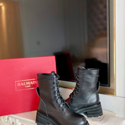 Replica Balmain Boots For Women #1011498 $105.00 USD for Wholesale