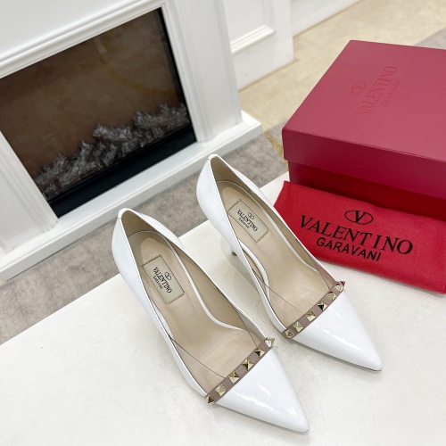 Replica Valentino High-Heeled Shoes For Women #1011987 $98.00 USD for Wholesale