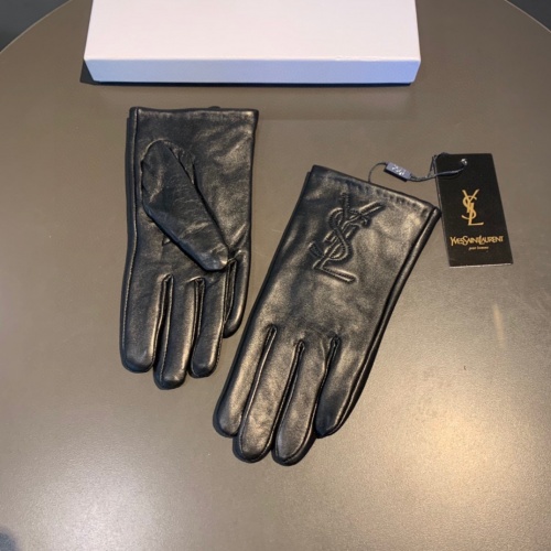 Replica Yves Saint Laurent Gloves For Women #1012683 $45.00 USD for Wholesale