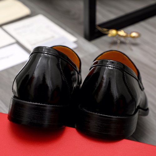 Replica Salvatore Ferragamo Leather Shoes For Men #1016354 $85.00 USD for Wholesale