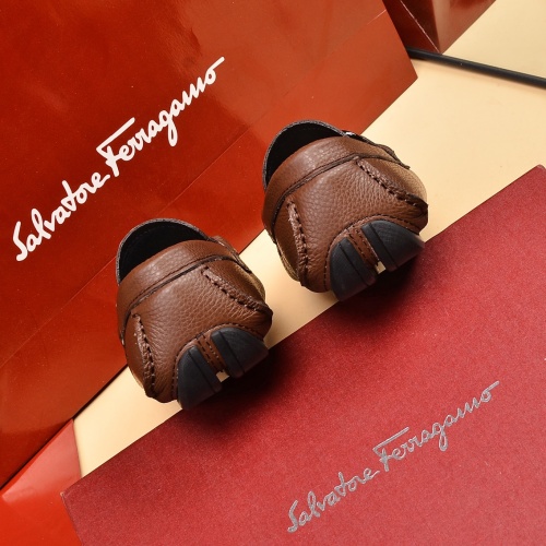 Replica Salvatore Ferragamo Leather Shoes For Men #1016984 $80.00 USD for Wholesale