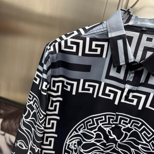 Replica Versace Shirts Long Sleeved For Men #1017152 $52.00 USD for Wholesale