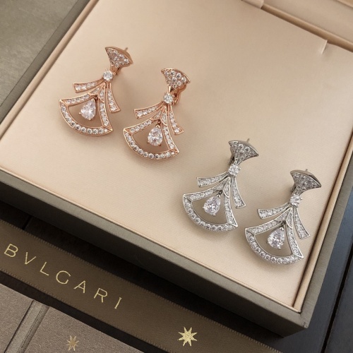 Replica Bvlgari Earrings For Women #1019625 $38.00 USD for Wholesale