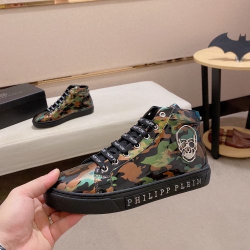 Replica Philipp Plein PP High Tops Shoes For Men #1020214, $82.00 USD, [ITEM#1020214], Replica Philipp Plein PP High Tops Shoes outlet from China