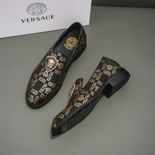 Replica Versace Leather Shoes For Men #1021152, $76.00 USD, [ITEM#1021152], Replica Versace Leather Shoes outlet from China