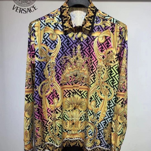 Replica Versace Shirts Long Sleeved For Men #1021190, $48.00 USD, [ITEM#1021190], Replica Versace Shirts outlet from China