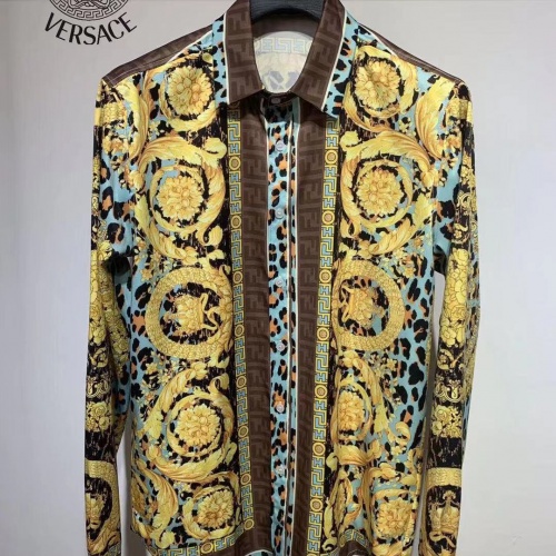 Replica Versace Shirts Long Sleeved For Men #1021191, $48.00 USD, [ITEM#1021191], Replica Versace Shirts outlet from China