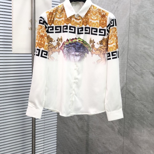 Replica Versace Shirts Long Sleeved For Men #1021198, $52.00 USD, [ITEM#1021198], Replica Versace Shirts outlet from China
