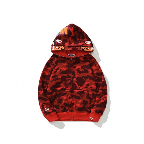 Replica Bape Hoodies Long Sleeved For Men #1021967 $56.00 USD for Wholesale