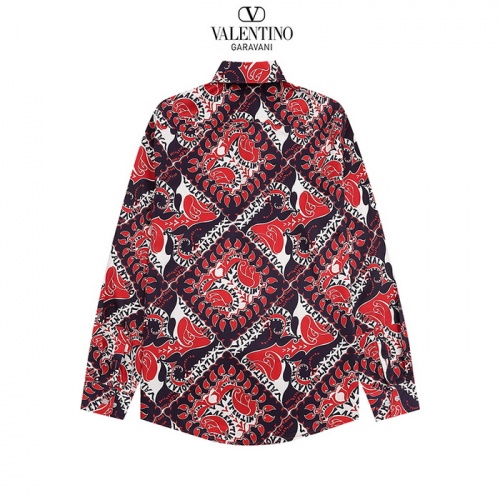 Replica Valentino Shirts Long Sleeved For Men #1022098 $38.00 USD for Wholesale
