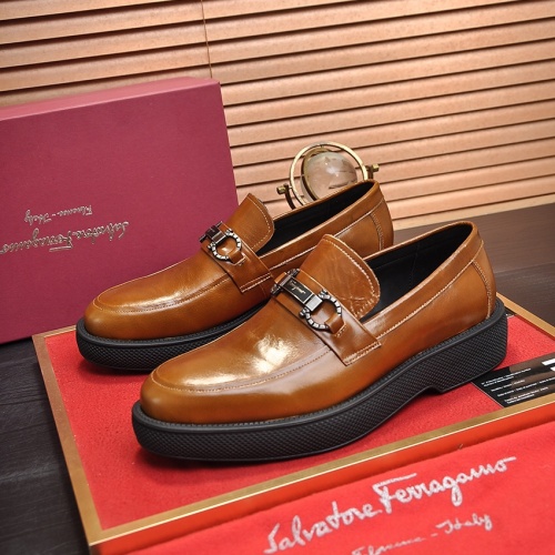 Replica Salvatore Ferragamo Leather Shoes For Men #1023147, $112.00 USD, [ITEM#1023147], Replica Salvatore Ferragamo Leather Shoes outlet from China
