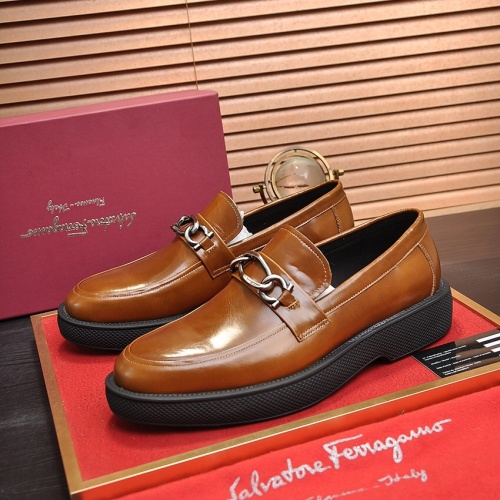Replica Salvatore Ferragamo Leather Shoes For Men #1023153, $112.00 USD, [ITEM#1023153], Replica Salvatore Ferragamo Leather Shoes outlet from China