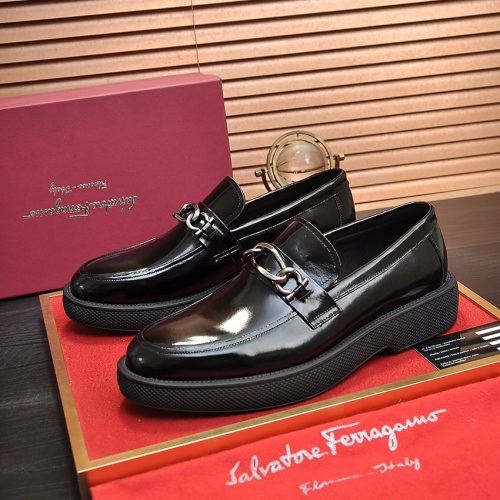 Replica Salvatore Ferragamo Leather Shoes For Men #1023154, $112.00 USD, [ITEM#1023154], Replica Salvatore Ferragamo Leather Shoes outlet from China