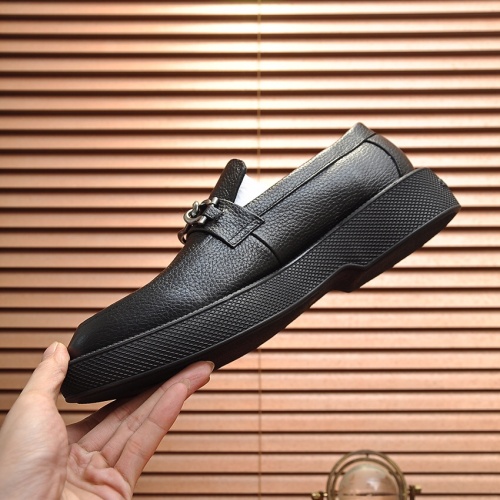 Replica Salvatore Ferragamo Leather Shoes For Men #1023155 $112.00 USD for Wholesale