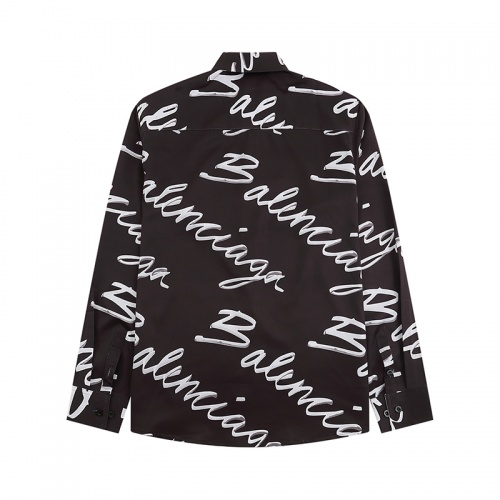 Replica Balenciaga Shirts Long Sleeved For Men #1023705 $40.00 USD for Wholesale