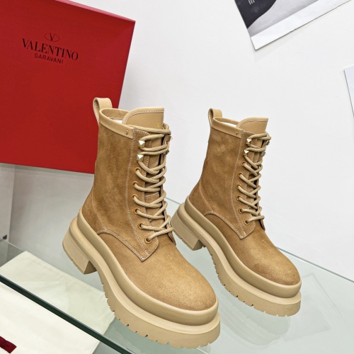 Replica Valentino Boots For Women #1024253 $122.00 USD for Wholesale