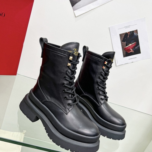 Replica Valentino Boots For Women #1024255 $122.00 USD for Wholesale