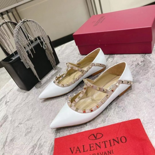 Replica Valentino Flat Shoes For Women #1024331, $92.00 USD, [ITEM#1024331], Replica Valentino Flat Shoes outlet from China