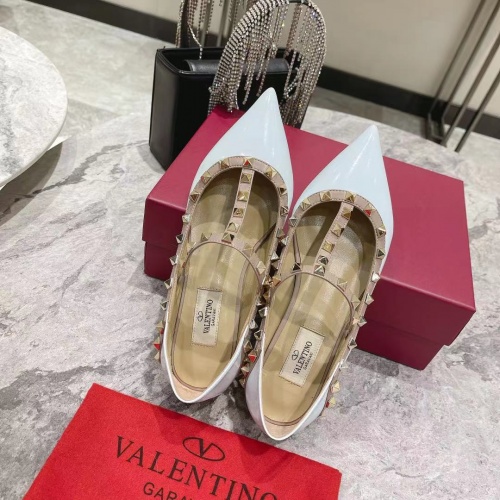 Replica Valentino Flat Shoes For Women #1024332 $92.00 USD for Wholesale