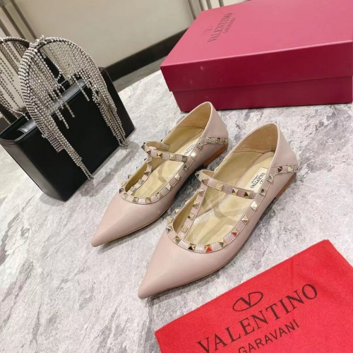 Replica Valentino Flat Shoes For Women #1024333, $92.00 USD, [ITEM#1024333], Replica Valentino Flat Shoes outlet from China