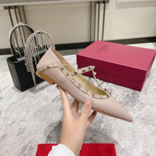 Replica Valentino Flat Shoes For Women #1024333 $92.00 USD for Wholesale