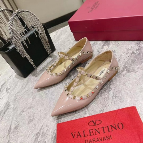 Replica Valentino Flat Shoes For Women #1024334, $92.00 USD, [ITEM#1024334], Replica Valentino Flat Shoes outlet from China
