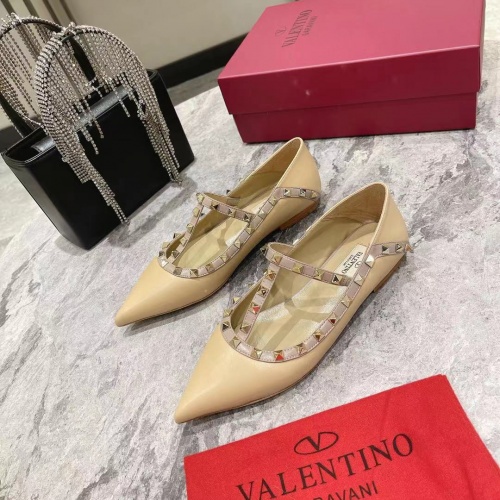 Replica Valentino Flat Shoes For Women #1024335, $92.00 USD, [ITEM#1024335], Replica Valentino Flat Shoes outlet from China