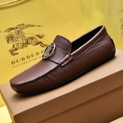 Replica Burberry Leather Shoes For Men #1024576 $80.00 USD for Wholesale