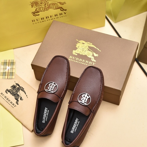 Replica Burberry Leather Shoes For Men #1024576 $80.00 USD for Wholesale