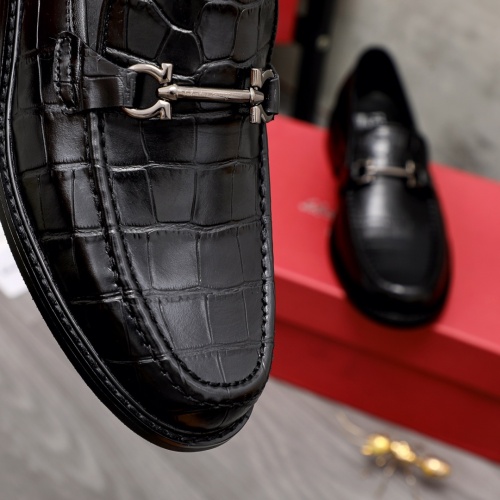 Replica Salvatore Ferragamo Leather Shoes For Men #1024884 $82.00 USD for Wholesale