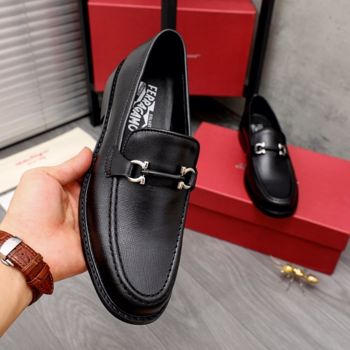 Replica Salvatore Ferragamo Leather Shoes For Men #1024889 $82.00 USD for Wholesale