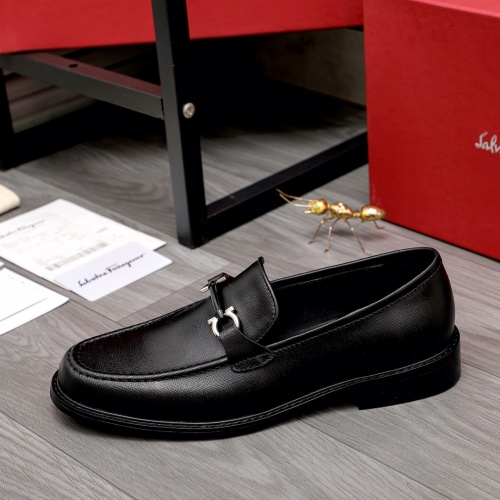 Replica Salvatore Ferragamo Leather Shoes For Men #1024889 $82.00 USD for Wholesale
