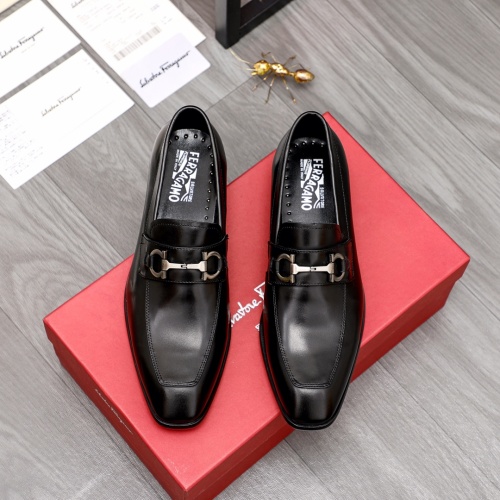 Replica Salvatore Ferragamo Leather Shoes For Men #1024890 $82.00 USD for Wholesale