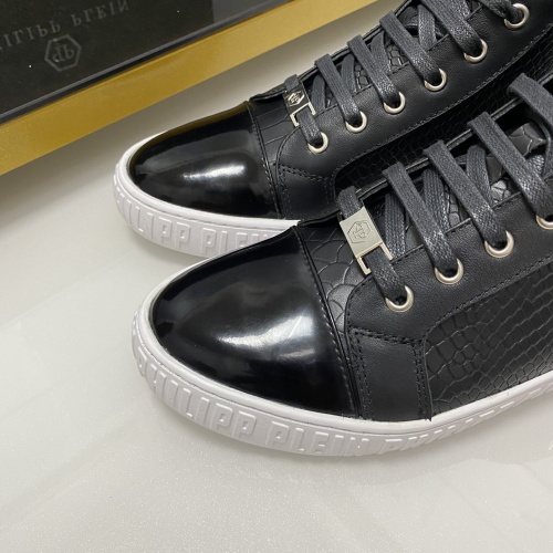 Replica Philipp Plein PP High Tops Shoes For Men #1025017 $85.00 USD for Wholesale