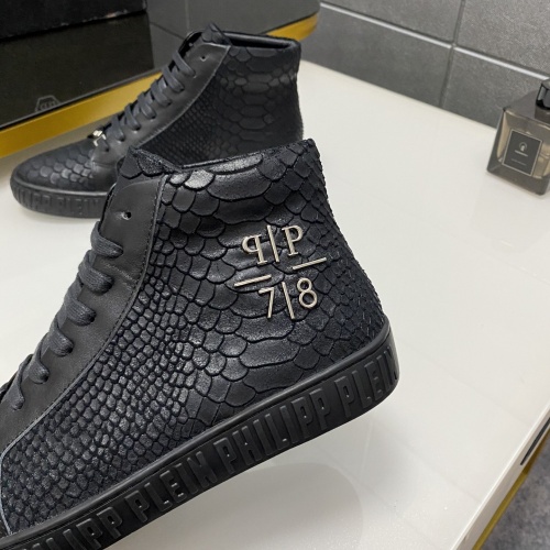 Replica Philipp Plein PP High Tops Shoes For Men #1025019 $85.00 USD for Wholesale